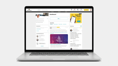 Screenshot der Platform mit verwischten Namen